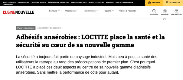Article for Loctite